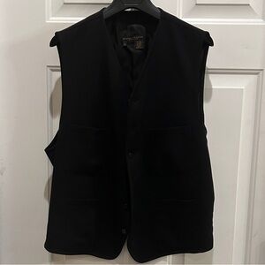 Donna Karan Black 90% Wool Blend Vest